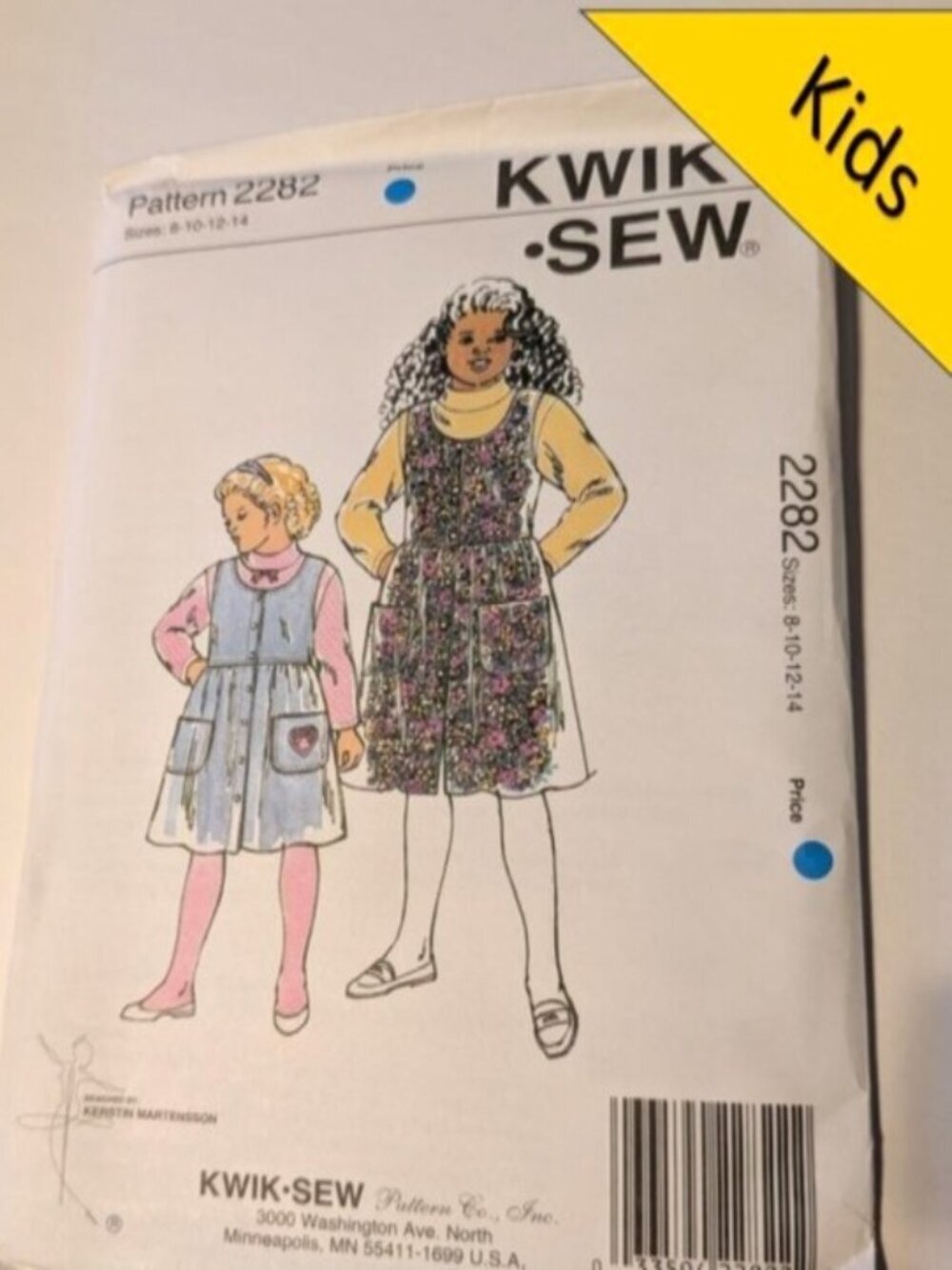 Kwik Sew 2282 Sewing Pattern NEW UNCUT Child Shirt & Jumper 8-14